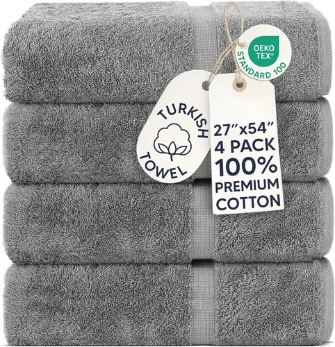 Vista 43 de Chakir Turkish Linens - Toallas turcas de 100% algodón, suaves y absorbentes (juego de 3 toallas personalizables, color aguamarina)