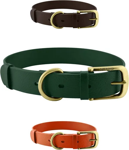 Vista 11 de Tuff Pupper Collar para Perro Clásico Resistente 10 Veces Más Fuerte que el Cuero Collar para Perro 100% Impermeable y Libre de Olores