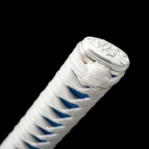 Vista 6 de Espada Katana Blanca Espadas Samurai Japonesas Reales