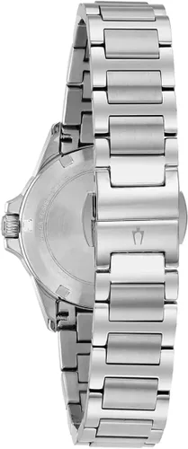 Vista 3 de Bulova Reloj de cuarzo Marine Star para mujer, plateado, Pulsera