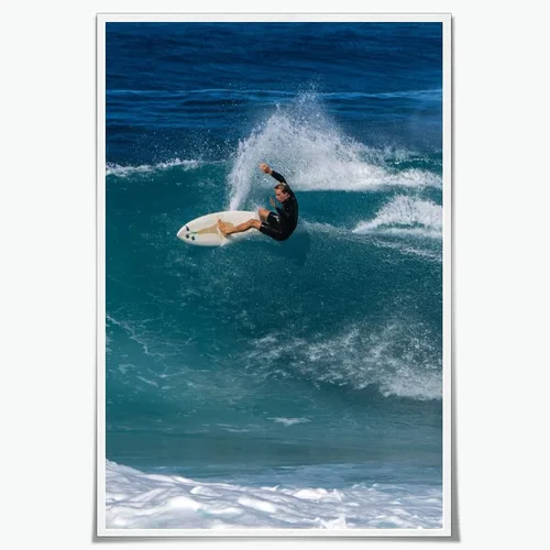 Vista 20 de Póster retro de surf fresco, arte de pared en blanco y negro, pósteres estéticos de habitación, arte de pared vintage del océano, pintura en lienzo