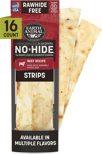 Vista 16 de Earth Animal Tiras sin ocultar - Tiras masticables naturales para perros sin cuero crudo, de ternera - 4