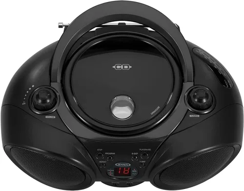 Vista 2 de JENSEN CD-490-BK Reproductor de discos compacto portátil con radio estéreo AM/FM