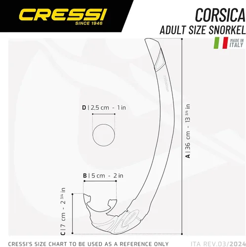 Vista 5 de Cressi Esnórquel Córcega de buceo gratis