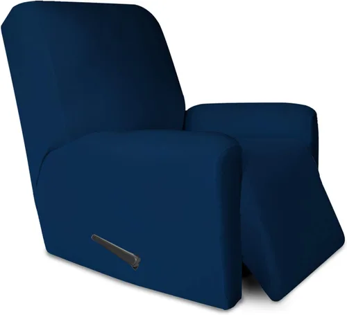Vista 21 de PureFit Funda súper elástica para sofá reclinable con bolsillo, funda de sofá suave y antideslizante de elastano, lavable, protector de muebles