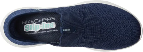 Vista 2 de Skechers Zapatos deportivos para mujer con las manos libres Ultra Flex 3.0 Smooth Step, marino