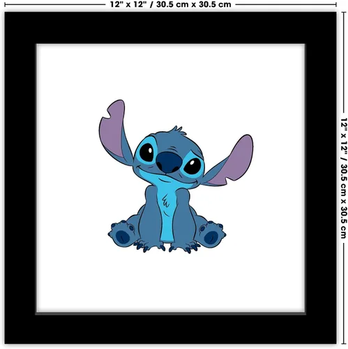 Vista 7 de Trends International Gallery Pops Disney Lilo & Stitch - Póster de pared con puntada, 12.00 x 12.00 pulgadas, versión de marco negro