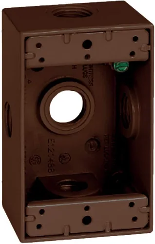 Vista 13 de SIGMA ENGINEERED SOLUTIONS 14250WH Caja de Salida Eléctrica de Metal, Resistente a la Intemperie, Protector de Enchufe y Receptáculo de Montaje