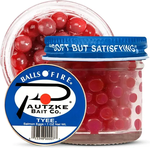 Vista 14 de Pautzke Balls O' Fire - Cebo para huevos de salmón 3-Etiqueta verde