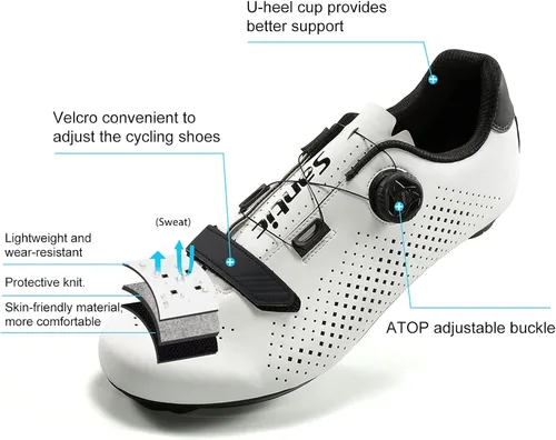 Vista 4 de Santic Cycling Shoes Road Cycling Riding Shoes Road Bike Shoes