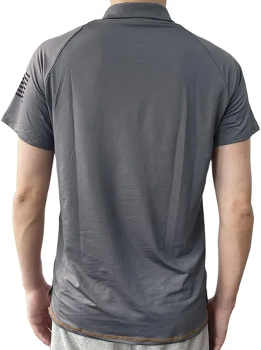 Vista 3 de HARGLESMAN Camisa polo de manga corta para hombre, secado rápido, ajuste de verano (S-3XL)