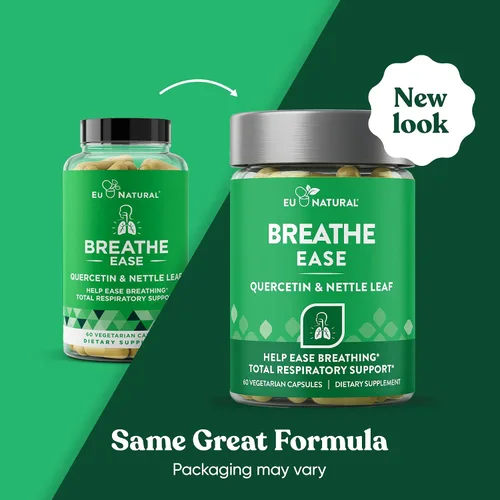 Vista 2 de Breathe Descongestionante de los senos y los pulmones, fuerza de acción efectiva, protección estacional, congestión nasal, bienestar bronquial