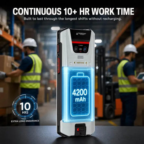 Vista 6 de Bix - Escáner industrial de código de barras Android 13, computadora móvil con pantalla táctil HD de 5.5 pulgadas, motor de escáner de código