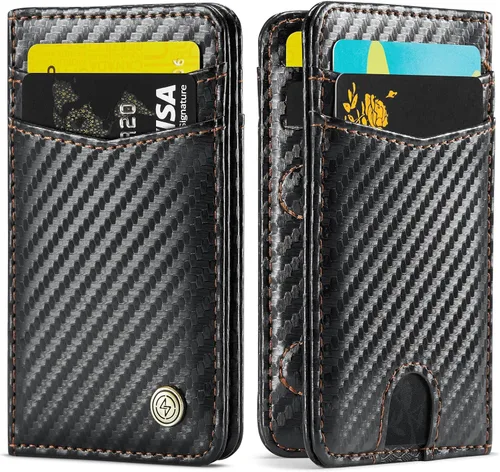 Vista 15 de Cartera delgada para hombre y mujer Me99, Negro, Minimalista