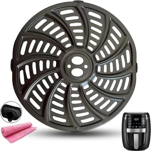 Vista 8 de ALJ Estante para freidora de aire de 6.5 cuartos para freidora de aire Ninja OS300/OS301/FD302/FD305/OP302 Foodi para freidora de aire, parrilla