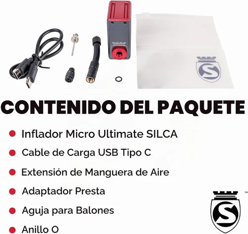 Vista 10 de SILCA ELETTRICO - Bomba eléctrica para bicicleta, bomba digital para neumáticos de bicicleta con apagado automático, recargable USB-C, ultraligera