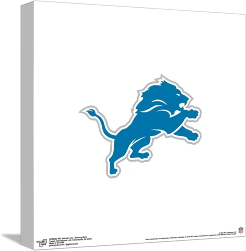 Vista 9 de Gallery Pops NFL Detroit Lions - Arte de pared de marca primaria, versión enmarcada negra, 12 x 12 pulgadas
