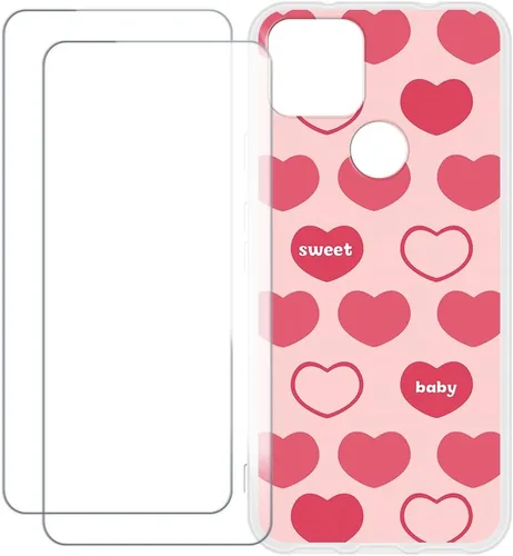 Vista 16 de Screen Protector and Case for Pixel 5A 5G - Blue Heart