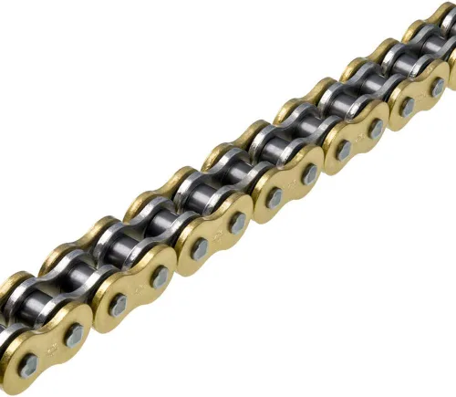 Vista 2 de JT Chain JTC530Z3GS104RL (serie 530) oro 104 eslabones cadena de anillo en X súper resistente con enlace de conexión