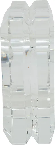 Vista 4 de SARO LIFESTYLE NR153.C Cielo Collection - Servilletero de cristal con forma de bloque doble, transparente