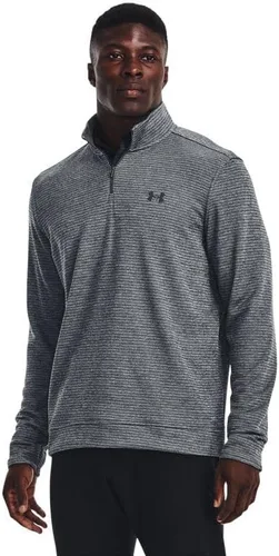Vista 6 de Under Armour Suéter Storm SweaterFleece para hombre con cuarto de cremallera (001) negro/blanco/negro