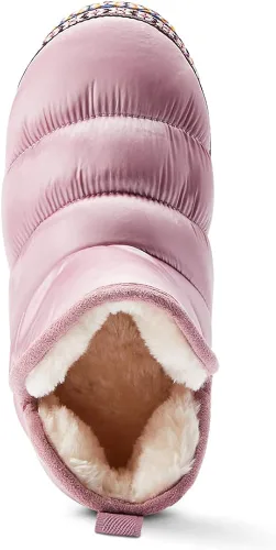 Vista 4 de ARIAT Pantuflas tipo botín Crius cálidas y cómodas para mujer con forro Sherpa