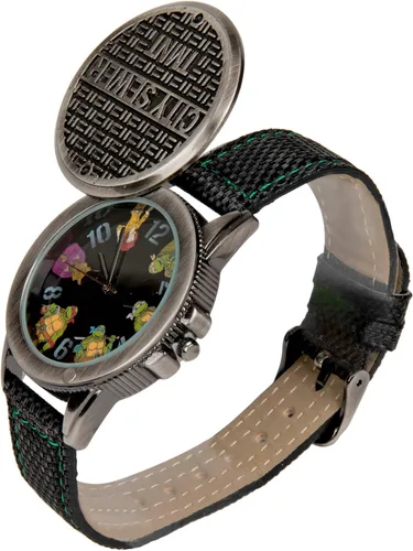 Vista 3 de Teenage Mutant Ninja Turtles Miembros y reloj de placa de alcantarillado, Moderno
