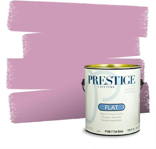 Vista 356 de Prestige Paints Pintura exterior e imprimación en uno, 1 galón, plano, coincidencia comparable de Valspar* Amber Rose*