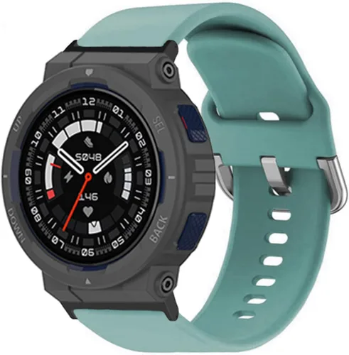 Vista 10 de hengkang Correas de reloj Amazfit Active Edge para mujeres y hombres, elegantes correas de repuesto de silicona ajustables para Amazfit Active Edge