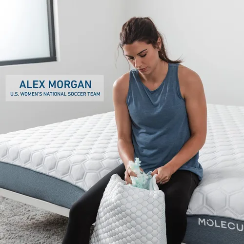 Vista 6 de Molecule Infinity PRO - Almohada ajustable de espuma viscoelástica de gel refrigerante, tamaño King