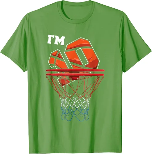 Vista 16 de Camiseta de regalo de cumpleaños con red de baloncesto de 10 años, Negro