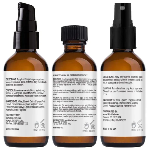 Vista 2 de Peeling químico de ácido glicólico, fuerza profesional y grado médico para exfoliación de la piel, para el tratamiento de líneas finas, arrugas