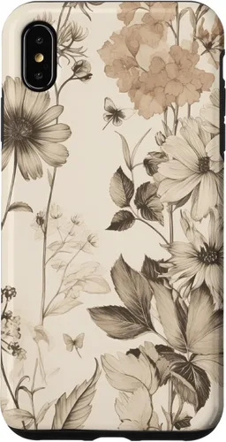 Vista 11 de Aesthetic Minimalist Wildflowers Women Floral Neutral Cream Case for iPhone 17
