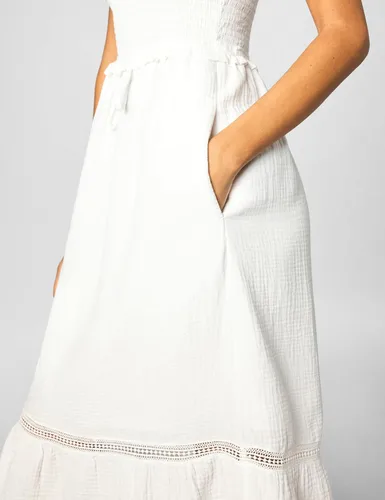 Vista 28 de La Blanca Vestido midi para cubrir el traje de baño para mujer