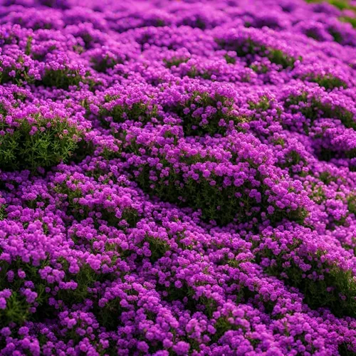 Vista 2 de Más de 28000 semillas de tomillo rastrero para plantar semillas mágicas perennes de cobertura del suelo, semillas de tomillo Serpyllum sin OMG