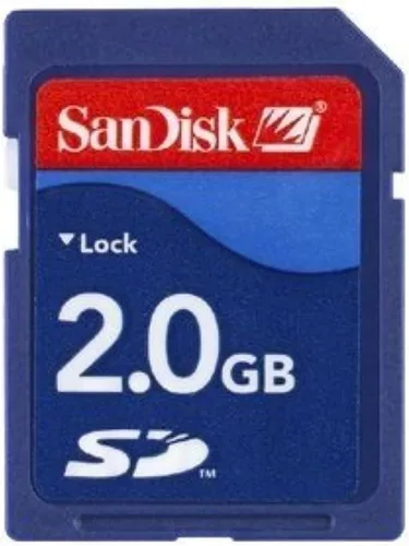 Vista 3 de SanDisk Tarjeta de memoria flash SD clase 4 de 2 GB, SDSDB-002G-B35 (la etiqueta puede cambiar)