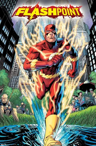 Vista 12 de Trends International DC Comics-The Flash-Flashpoint - Póster de pared, 14.725 x 22.375 pulgadas, versión enmarcada de madera de granero