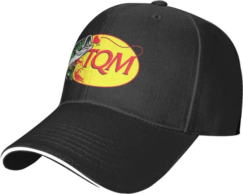Vista 2 de Gorra Tqm Gorras Regida Del Pescado, Gorra De Fuerza, Gran Regalo Negro, Negro