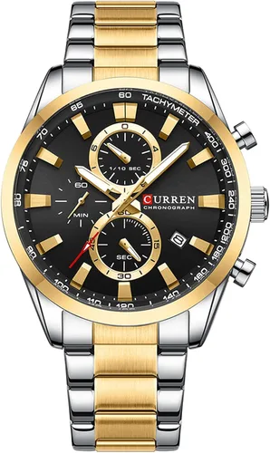 Vista 7 de FANMIS Reloj de pulsera para hombre de lujo, cronógrafo de negocios, analógico, resistente al agua, con correa de cuero