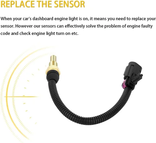 Vista 5 de OCPTY Sensor de temperatura del agua refrigerante 213-963 - Sensor de termostato para 2004-2005 para Buick Rainier, 2002-2005 para Chevy