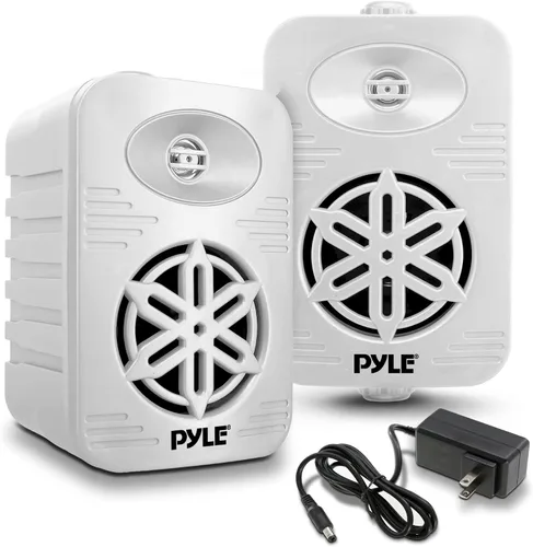 Vista 12 de Pyle USA - Par de altavoces Bluetooth para interiores y exteriores, sistema de altavoces de rango completo de 2 vías de 300 W, doble impermeable, 4
