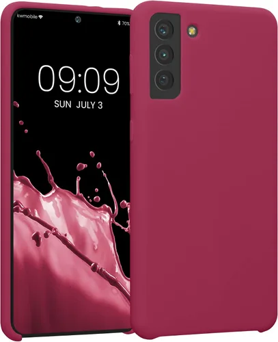 Vista 232 de kwmobile Funda compatible con Samsung Galaxy S9 - Funda de silicona TPU con acabado suave - Blue Reef