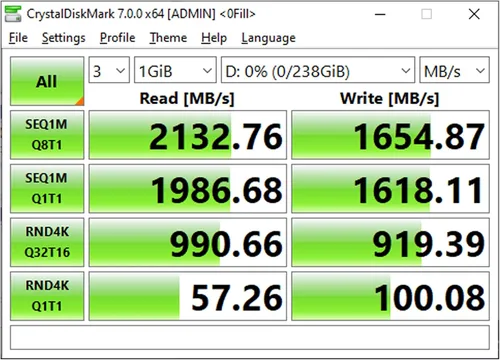 Vista 8 de Timetec 256 GBx2 (paquete de 2) SSD NVMe PCIe Gen3x4 8Gb/s M.2 2280 3D NAND TLC 150TBW caché SLC de alto rendimiento Velocidad de lectura/escritura