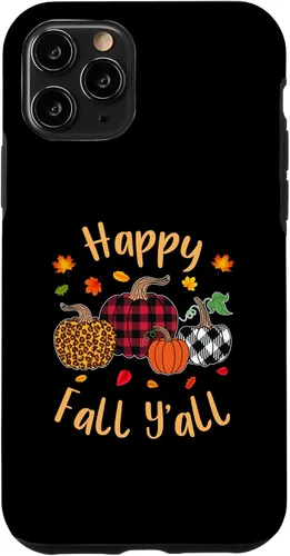 Vista 29 de Happy Fall Y'all Leopard Pumpkin Autumn Season Women Girls Case for iPhone 17