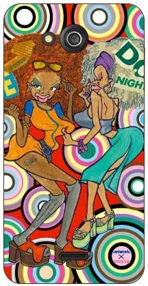 Vista 28 de MSOJ1C-ABWH-151-M827 Cute Dancers, Circle and Yellow Back Design by Artwork/for Xperia J1 Compact D5788/MVNO Smartphone (SIM Free Device)