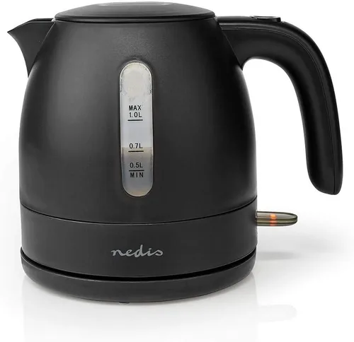 Vista 2 de Nedis Hervidor eléctrico, 1 L, rotación de 360 grados, negro