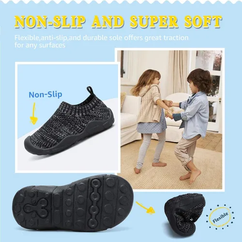 Vista 5 de STQ Zapatos deportivos ligeros para niños y niñas pequeños