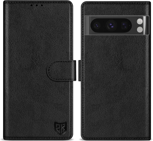 Vista 21 de ZZXX Funda tipo cartera para Google Pixel 8 con bloqueo RFID, ranura para tarjetas, función atril, cierre magnético, funda protectora de cuero