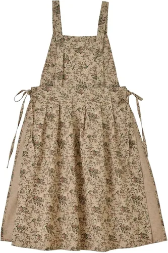 Vista 10 de Delantal de cocina floral de algodón impermeable para mujer, delantal ajustable con bolsillos, estilo vintage para cocinar y hornear