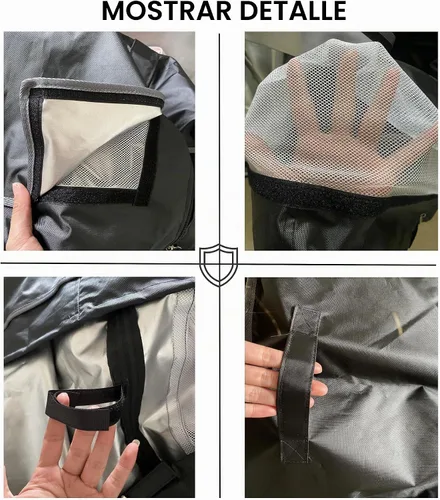 Vista 3 de Funda para jaula de pájaros, 600D para jaula de pájaros para noche, resistente e impermeable, fundas de jaula de pájaros para noche, fundas de jaula